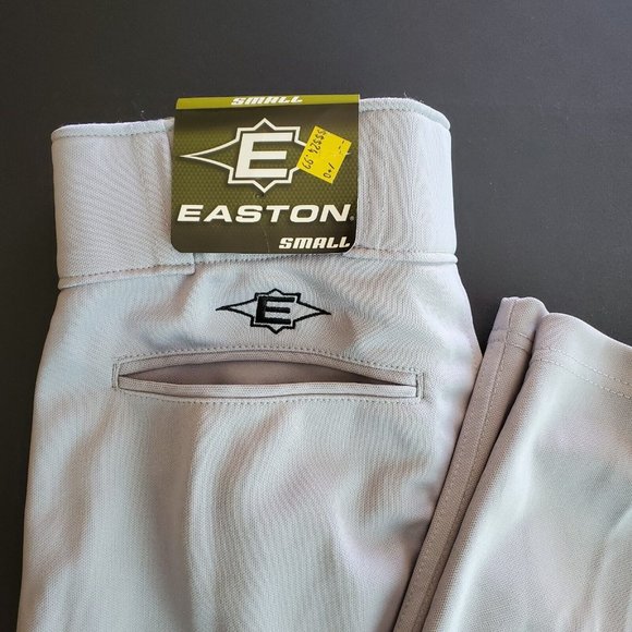 NWT Easton Gray Baseball Rival Athletic Pants Size Me AdulT SMALL - Picture 2 of 4